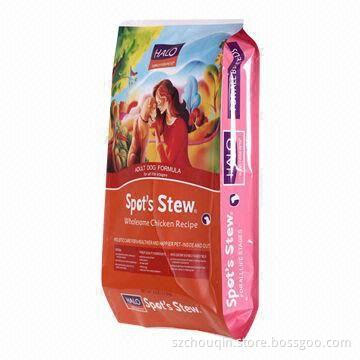 Aluminum Foil Side Gusset Pet Food Bag, with Tear Notch and Zipper, Moisture and Oxygen-proof